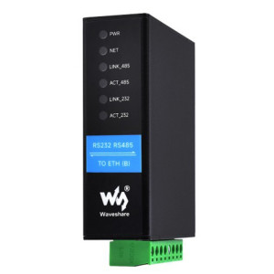 Waveshare RS232 RS485 vers serveur série Ethernet RJ45, spécifications : RS232 RS485 vers ETH (B) SW301A250-20